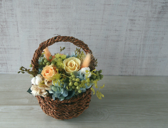 Flower basket (S) -pastel yellow- 5枚目の画像