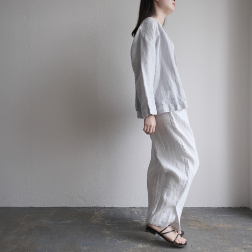 23SS エンリカ enrica 福井の草木染め リネンデニムジャケット F 23SS エンリカ enrica 福井の草木染め リネンデニムジャケット F
