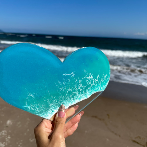 レジンアート　海アート　エポキシレジンアート　インテリア　壁掛け レジンアート 海アート エポキシレジンアート インテリア