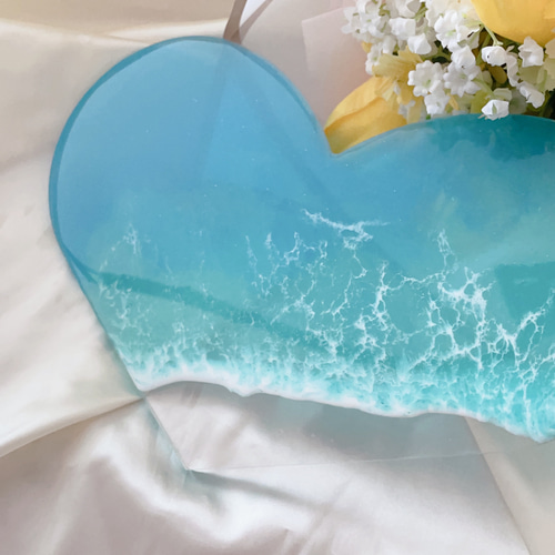 2点セット　レジンアート　海アート　エポキシレジンアート　インテリア　壁掛け オーシャンレジンアート 海アート 海レジン レジンアート