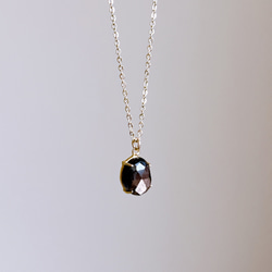 九月誕生石：秋冬棕藍寶石單石項鍊，14kgf，防過敏，生日禮物 第3張的照片