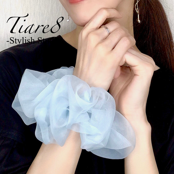 最後⭐︎★⭐︎オーガンジー120ビッグシアオーガンジー長足リボンシュシュジュエリー大 最後オーガンジー120ビッグシアオーガンジー長足リボンシュシュ