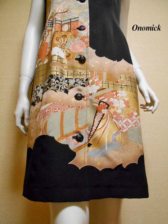オープンカラーシャツドレス Open collar Shirt dress LO-443/M 2枚目の画像