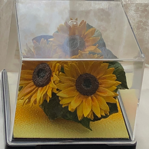 粘土の華＊大輪の向日葵【蓮細工】 立体・オブジェ 招き猫 通販