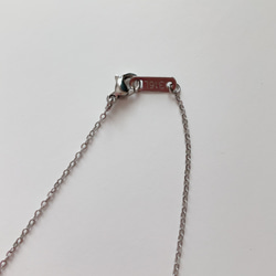 チューブネックレス（シルバー）/サージカルステンレス 金属アレルギー対応　重ね付け　パイプネックレス 7枚目の画像