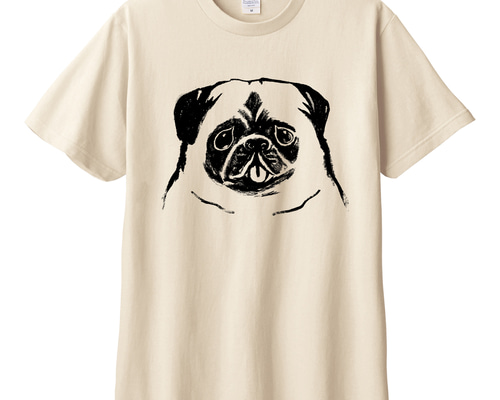 MakeS セイ イヌtシャツ 犬 証明写真 コーギー / 犬人間 ( inu_ningen )のオーバーサイズ