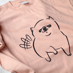 チワワ　 Tシャツ （ピンク）犬　Lサイズ 2枚目の画像