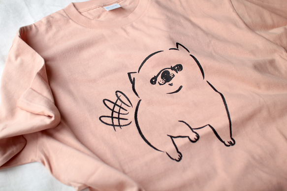 チワワ　 Tシャツ （ピンク）犬　Lサイズ 2枚目の画像