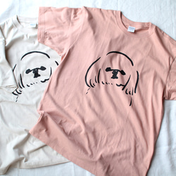 シーズー　 Tシャツ （ピンク）犬　Lサイズ 2枚目の画像