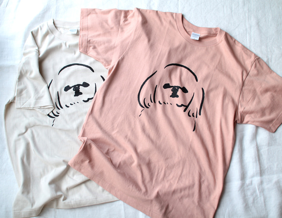 シーズー　 Tシャツ （ピンク）犬　Lサイズ 2枚目の画像