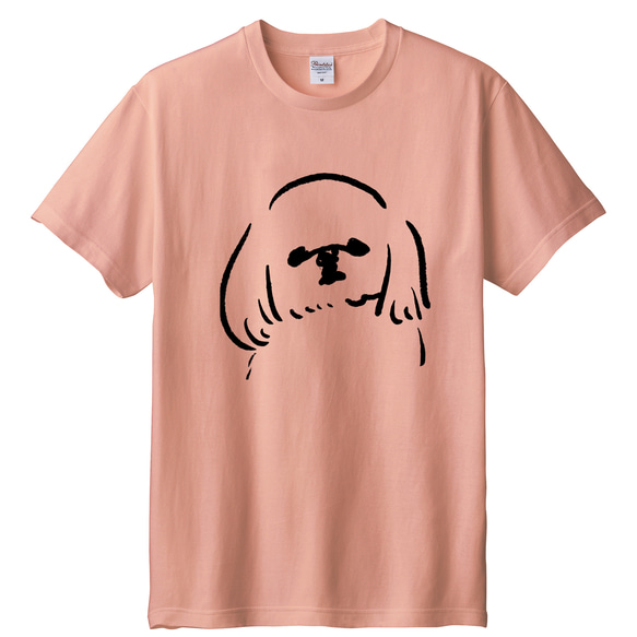 シーズー　 Tシャツ （ピンク）犬　Lサイズ 1枚目の画像