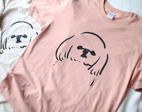 シーズー　 Tシャツ （ピンク）犬　Lサイズ 3枚目の画像