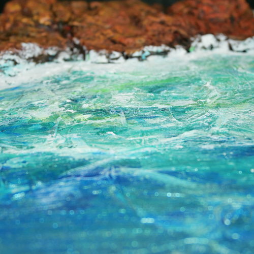 油絵 絵画 【岩場の海】 【公式通販】