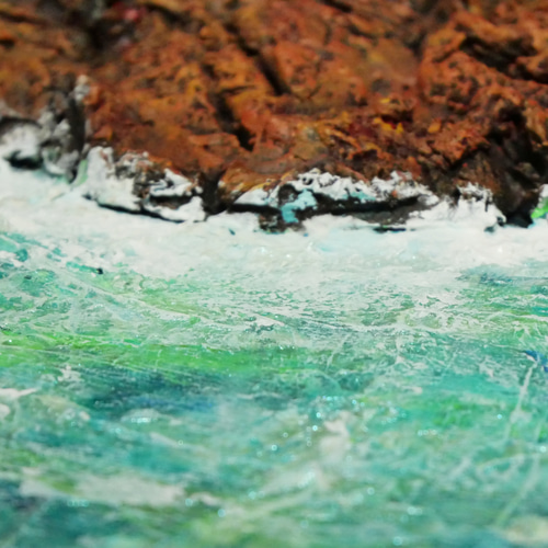 油絵 絵画 【岩場の海】 油絵 絵画【岩場の海】 絵画 HR 通販 16278991｜Creema(クリーマ)