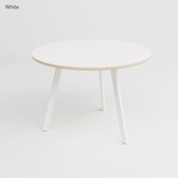 ダイニングテーブル 丸 ラウンドテーブル 丸テーブル 円卓 ホワイト ブラック グレー 白 黒 木製  サイズオーダー可 10枚目の画像