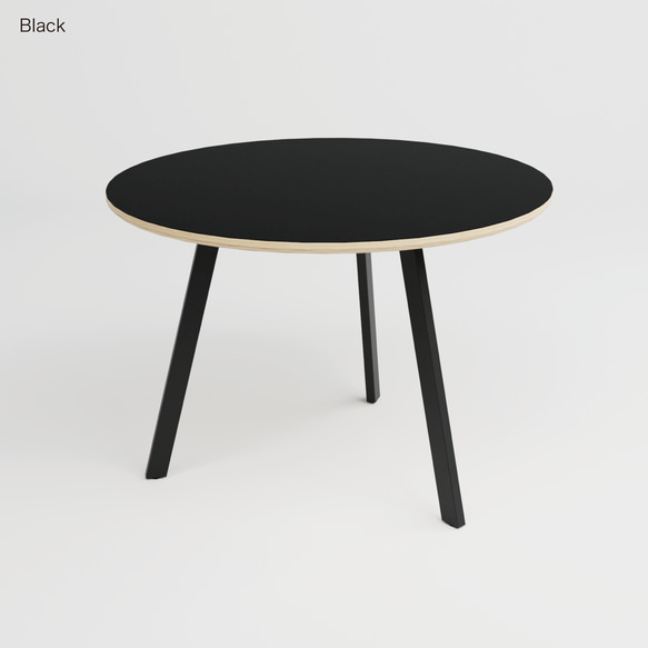 ダイニングテーブル 丸 ラウンドテーブル 丸テーブル 円卓 ホワイト ブラック グレー 白 黒 木製  サイズオーダー可 10枚目の画像