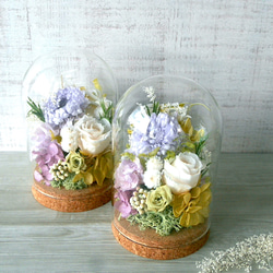 お供え花にもなるインテリア ガラスドーム -lavender- 2枚目の画像