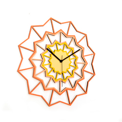 Chevron Naples Wall Clock - 41cm, terracotta, orange, yellow 第1張的照片