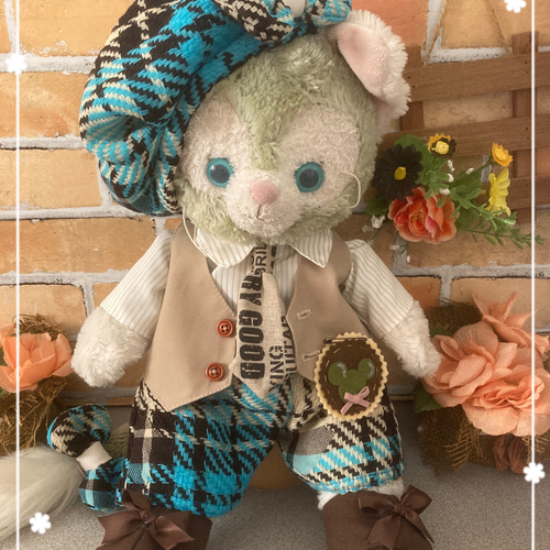 10-14cm ぬいぐるみ用 着ぐるみ ぬい服 くま ぬいぐるみ aki