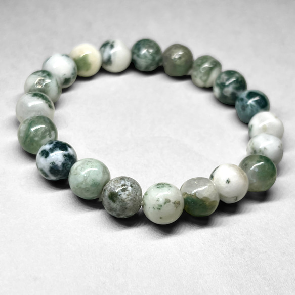 tree agate bracelet / ツリーアゲートブレスレット 8mm 3枚目の画像