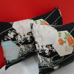 クッション　Kimonoアレンジ　2個セット　30ⅹ50㎝　　送料無料 5枚目の画像
