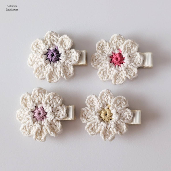 ♡花いちご♡ベビーヘアクリップ ⓝⓔⓦ【お花付きいちご】ベビーヘアクリップ キッズヘア