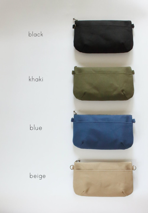 帆布 お散歩ショルダーバッグ♪キャメル　サコッシュ 5枚目の画像