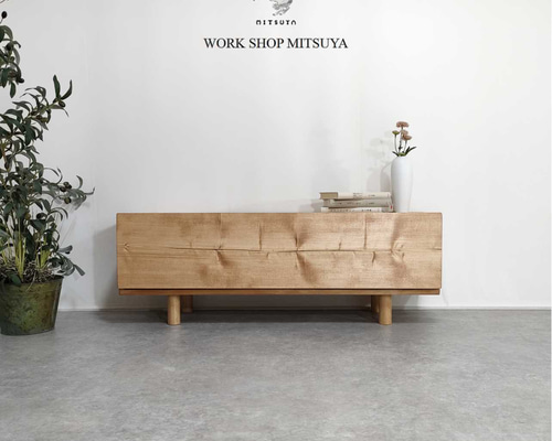 WORK SHOP MITSUYA 工房　テレビボード キャンペーン品：Low board T＆B(レコード・本・テレビ台