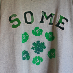 some nonsense flower No.05【L】アメカジワッペンTシャツ メンズ 5枚目の画像