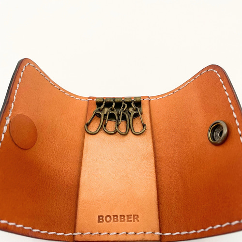 キーケース】アンティーク調 本格サドルレザー 牛革 総手縫い キー  