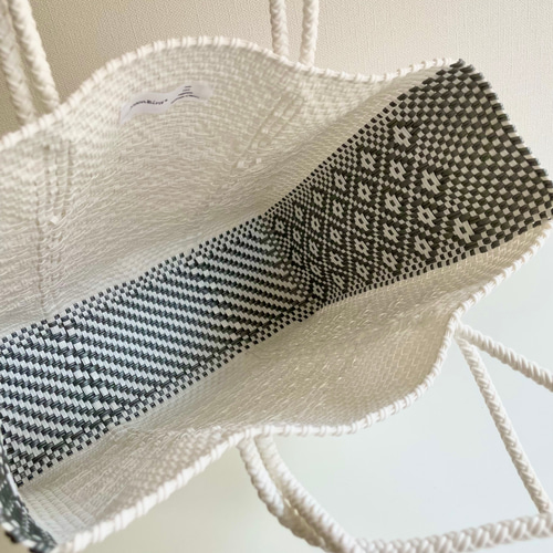 メルカドバッグ・L / WHITE×SILVER かごバッグ STYLE BIRD 通販