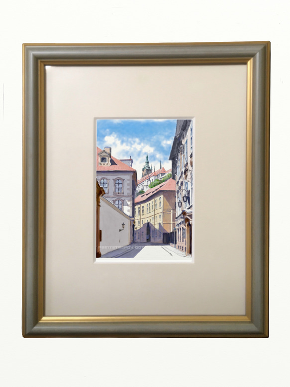 ポストカード ヨーロッパ風景画（組み合わせ自由4枚セット1.000円）No.241   プラハ 4枚目の画像
