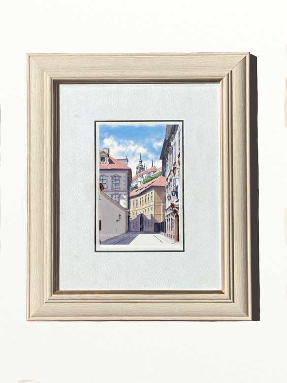 ポストカード ヨーロッパ風景画（組み合わせ自由4枚セット1.000円）No.241   プラハ 3枚目の画像