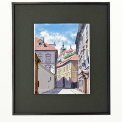 ポストカード ヨーロッパ風景画（組み合わせ自由4枚セット1.000円）No.241   プラハ 2枚目の画像