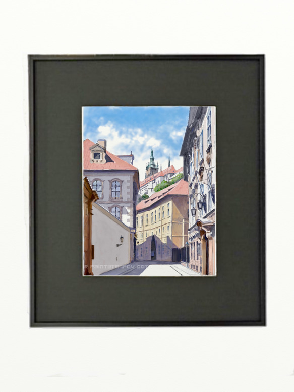 ポストカード ヨーロッパ風景画（組み合わせ自由4枚セット1.000円）No.241   プラハ 2枚目の画像