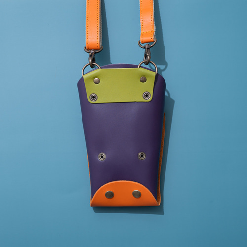 フローリストケース オレンジ・紫 剪定ハサミ入れ 道具入れ その他