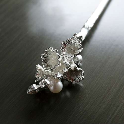 立葵 タチアオイ かんざし 簪 ヘアアクセサリー かんざし JOS