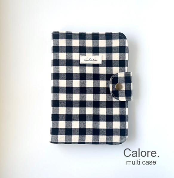 ハンドメイド ⭐︎通帳ケース の暮らし チェック 