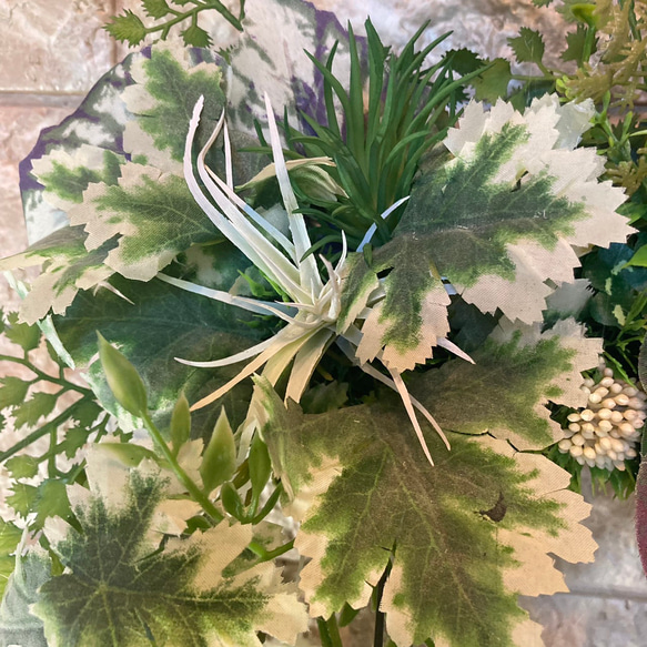 光触媒　人工観葉植物　ウォールグリーン　フェイクグリーン　壁掛け596540 8枚目の画像