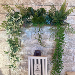 光触媒　人工観葉植物　ウォールグリーン　フェイクグリーン　壁掛け596540 2枚目の画像