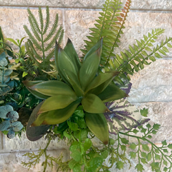 光触媒　人工観葉植物　ウォールグリーン　フェイクグリーン　壁掛け596540 5枚目の画像