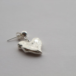 [Silver925] 心形巧克力耳環&lt;一隻耳朵&gt; 第3張的照片