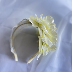 白い大きなお花のレースカチューシャ　披露宴 二次会 パーティー 発表会 ロリータ　ゴシック 8枚目の画像