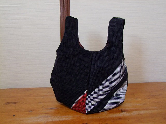 ハンドメイド・消防半纏リメイク・コロンバック ① 巾着バッグ
