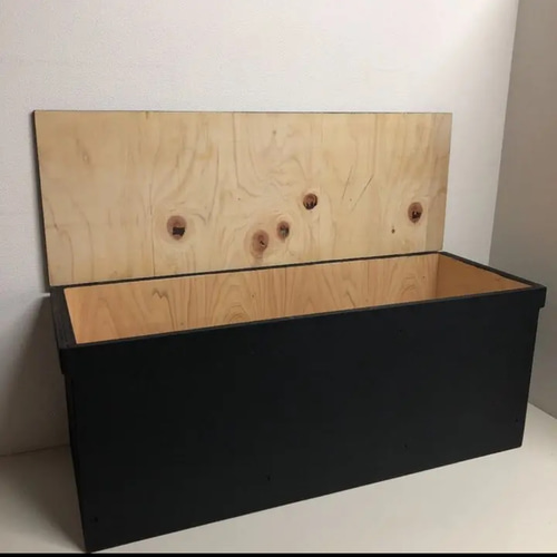 ウッドボックス ブラック BLACK☆ ロング 収納箱 BOX お買い得!! 限定