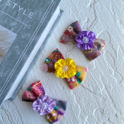 子供ヘアゴム レジンヘアアクセサリー お花 ドライフラワー 雑貨