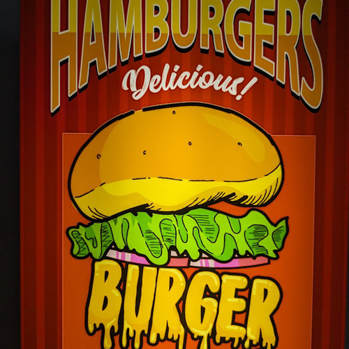 Lサイズ】ハンバーガー ファーストフード カフェ ダイナー 珈琲 
