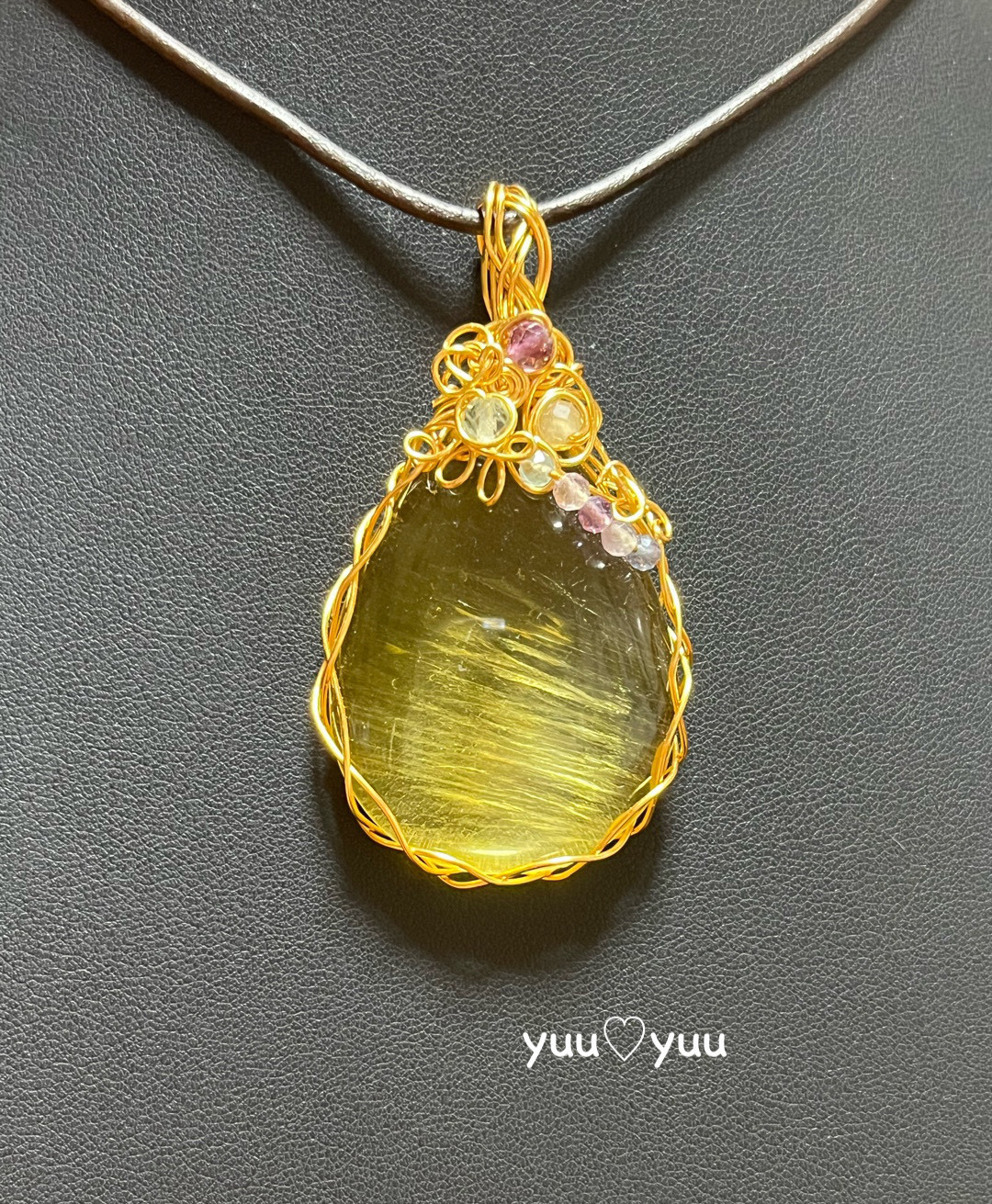 天然石☆イエローフローライト☆