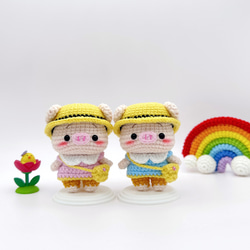 あみぐるみ　③ぶたちゃん【オーダー商品完成】 ハンドメイド 281a480cf98f2f1cfc5f97c21ca68c