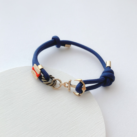 BRACELET:「Navy」anchor 1枚目の画像